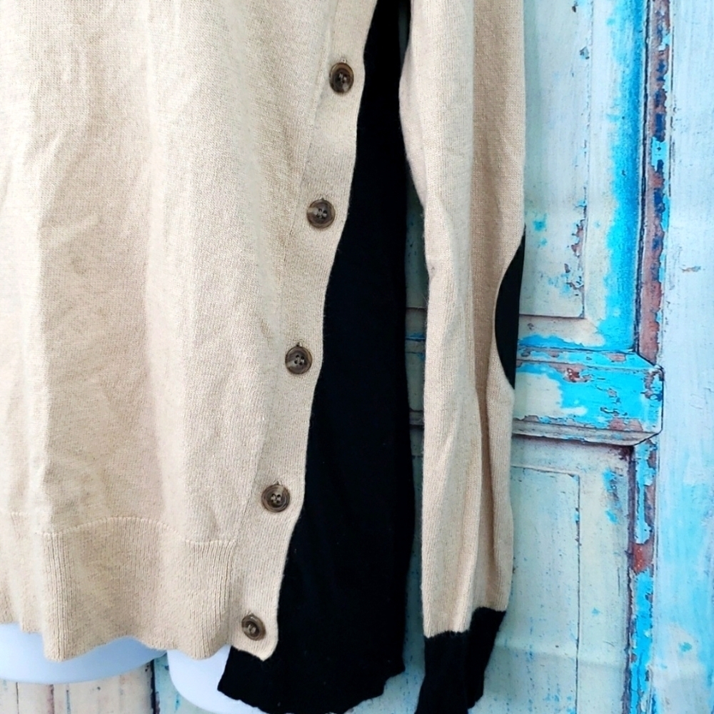 J.Crew Side Button Wool Blend Colorblock Sweater - image 4